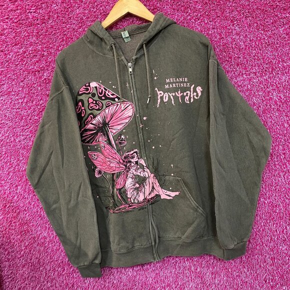 Melanie Martinez Portals Mushroom Fairy Hoodie Zip Up Size Large - Picture 3 of 4